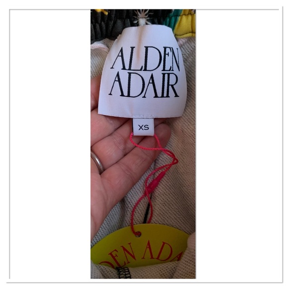 NWT Alden Adair Elton Pant In Moonlight Multicolor Size Extra Small - Picture 7 of 9